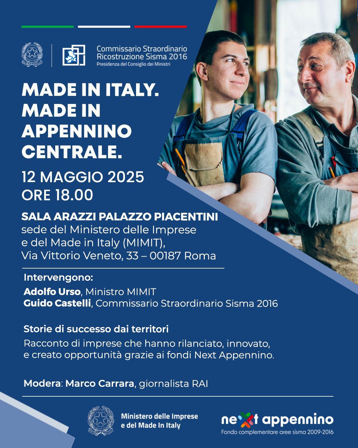 Made in Italy. Made in Appennino Centrale